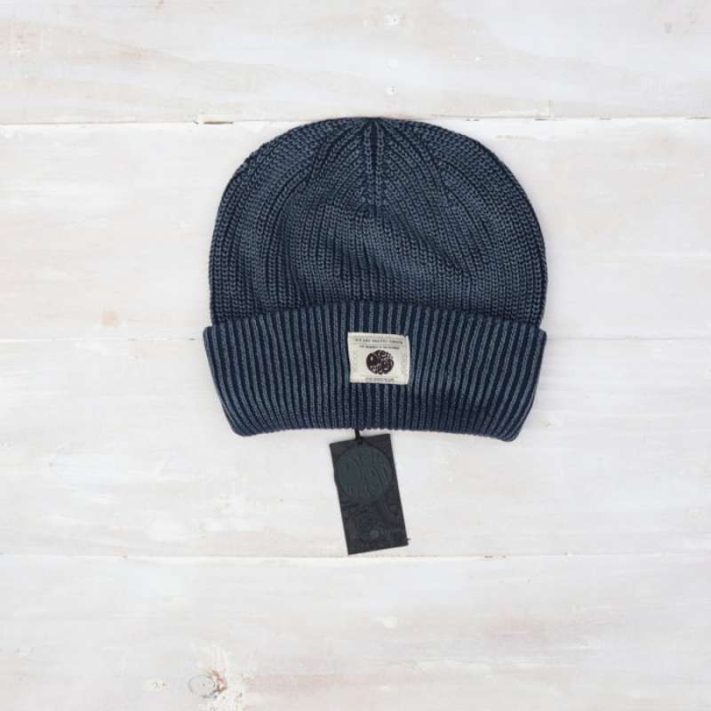 Jual Pretty Green Ribbed Beanie Hat 