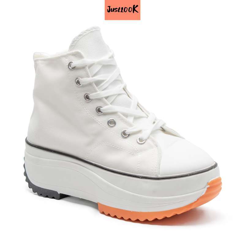 Sneakers wedges putih sales