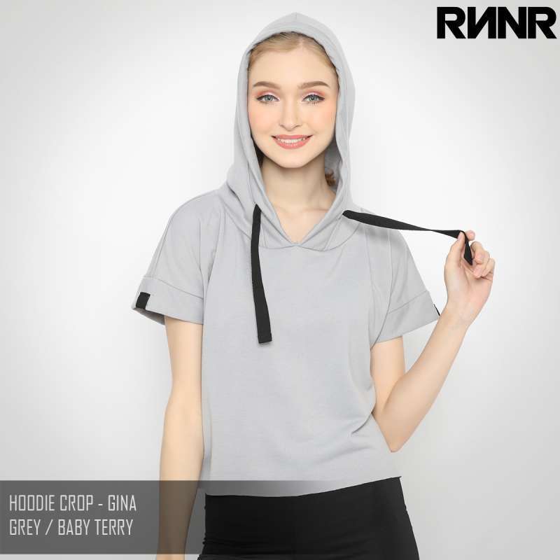 Baju hoodie crop online