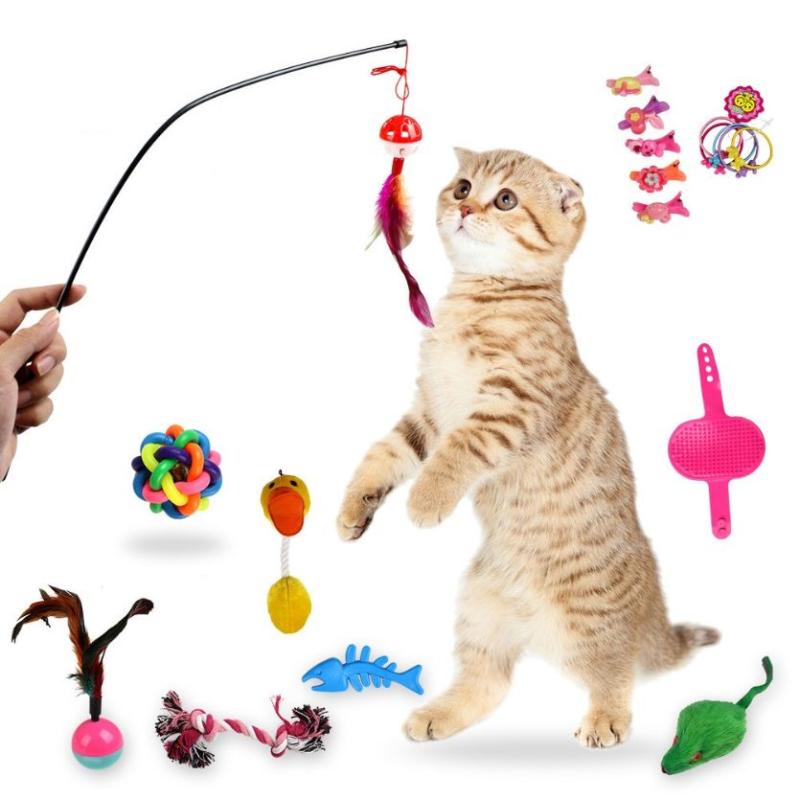 Jual H Ikea Small Mini Mouse Fish Game Toys For Cats Dogs Kitten 18 Pcs Online November 2020 Blibli Com