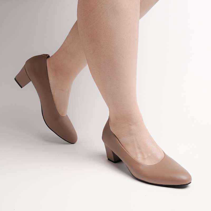 sepatu pantofel heels presh energic wanita ormal kantor casual resmi big size 41 45 sepatu hak selop simple cewek kerja