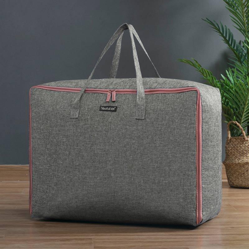 Jual H Ikea Oasismall Lightweight Burlap Luggage Quilt Blanket Clothing Storage Bags With Handle Online September 2020 Blibli Com