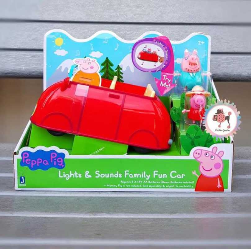 Peppa pig lights & sounds family fun car sale
