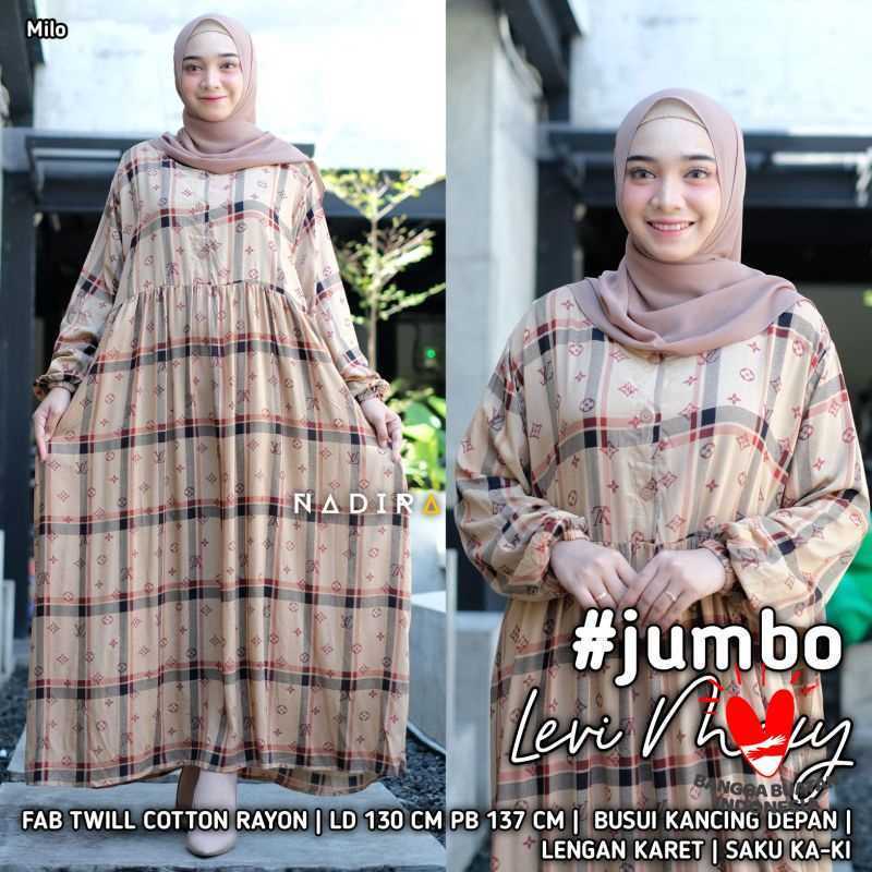 Promo NADIRA LEVI maxi dress wanita 