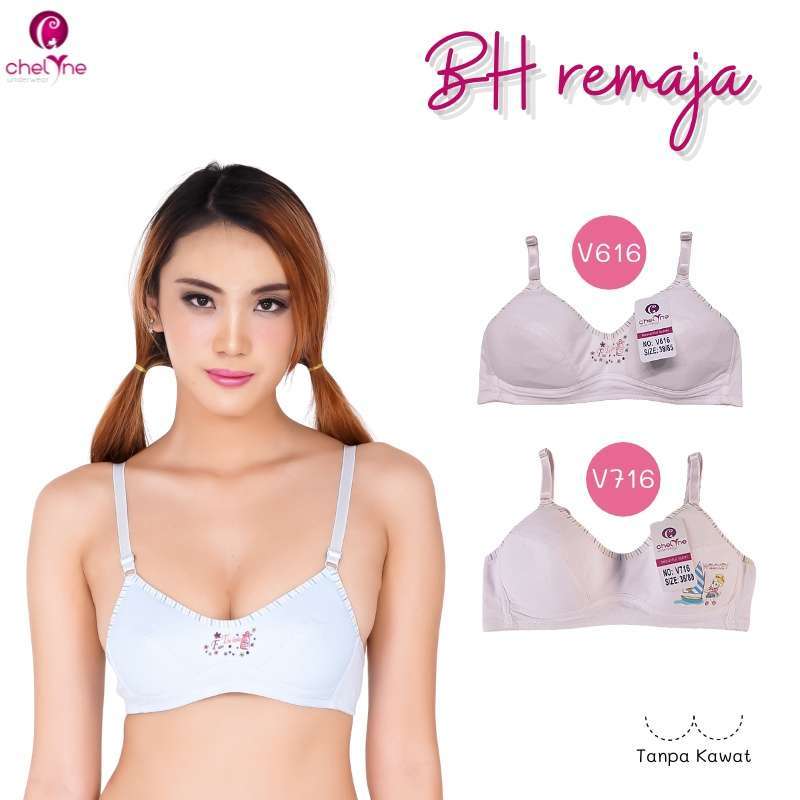 Jual Chelyne BH Busa Tipis Harian Remaja Motif V616 / V716 Mini Daily Bra -  Kaos Katun - V616 - Soft Cream 34 di Seller Chelyne Official Store - Duri  Kepa, Kota Jakarta Barat