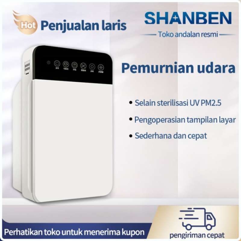 Jual Shanben Air Purifier Lite Touch Display Pembersih Udara Hepa