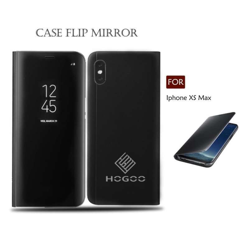 NEW CASE FLIP MIRROR IPHONE XS MAX CLEAR VIEW STAND COVER