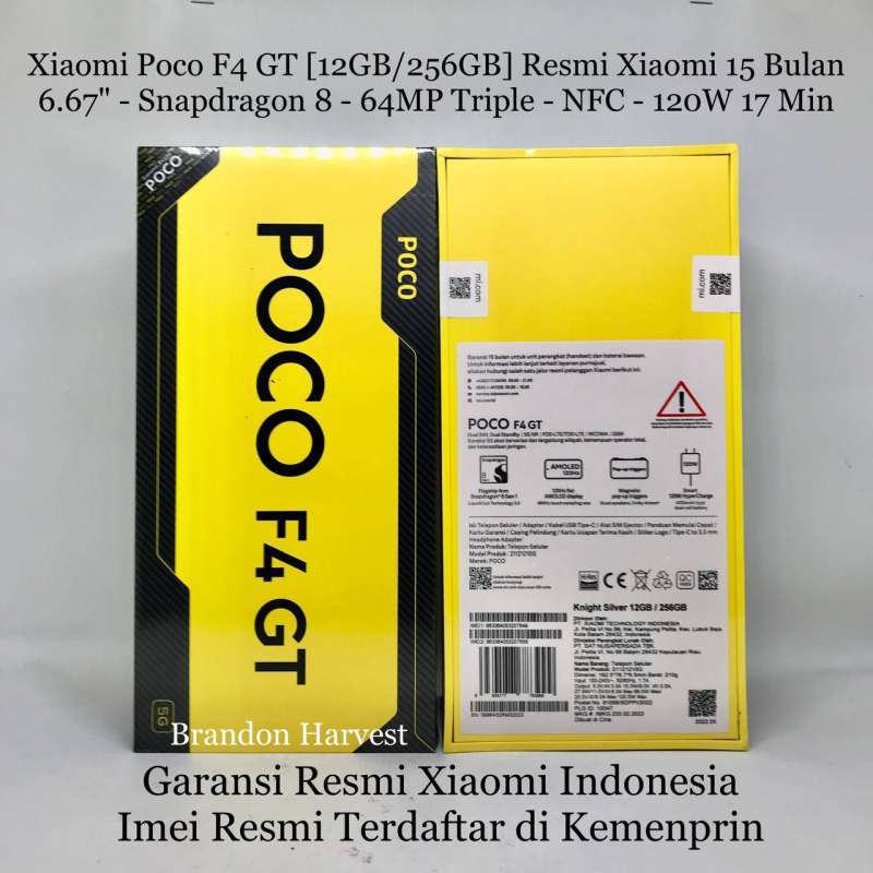 Global Version POCO F4 GT 5G 128GB/256GB Snapdragon 8 Gen 1 NFC 120Hz  AMOLED TrueColor