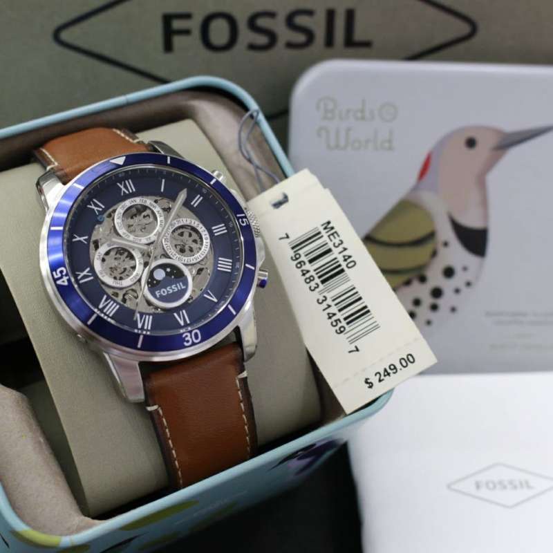 Promo Jam Tangan Pria Fossil Grant Automatic Me 3140 Me3140 Mekanik Otomatis Tali Kulit Coklat Original Anti Air Diskon 53 Di Seller Anwa Watch Banyu Urip Kota Surabaya Blibli
