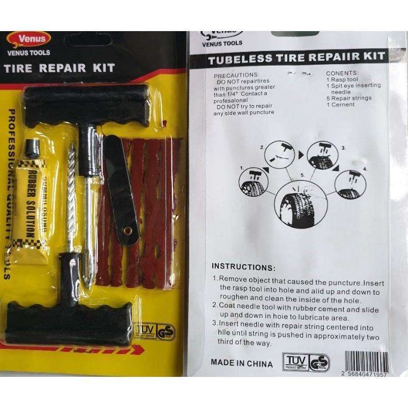 Jual Alat Tambal Ban Tubles Tubeless Tire Repair Kit Motor Mobil - Main Image