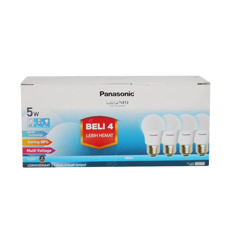 Jual Panasonic Led Lampu Bohlam 5 Watt 4 Pcs Terbaru Juli 2021 Blibli