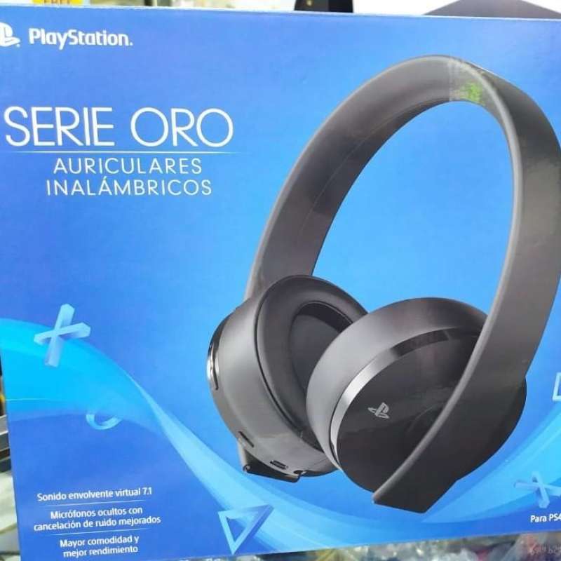 Gold Wireless Headset Auriculares Para Ps4 Inalambricos Jual Gold