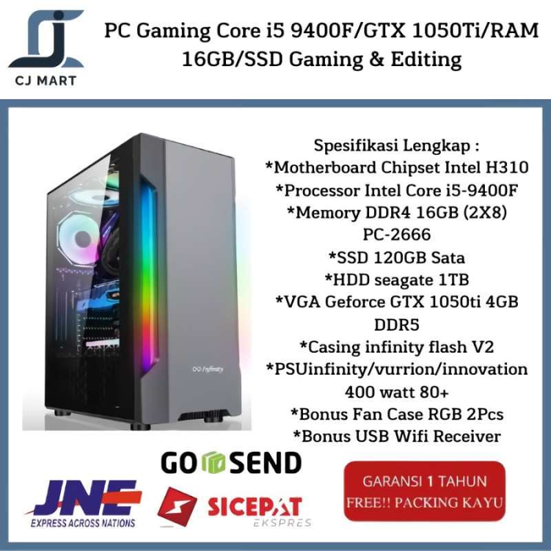 I5 9400f gtx online 1050 ti 4gb