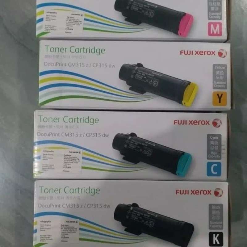 Paket Toner Fuji Xerox Cm315 Z Cp315 Dw (Standard) Original