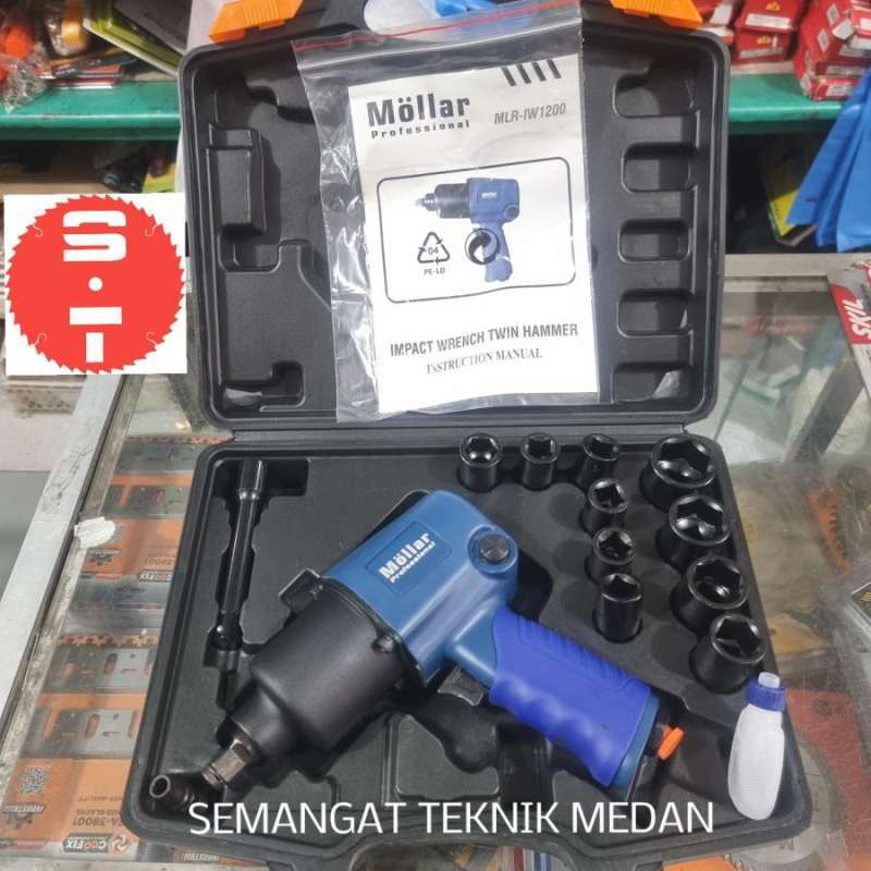Jual Bor Air Impact Wrench Pembuka Ban Roda Twin Hammer 1 2 Set Mollar Di Seller Semangat Teknik Pasar Baru Kota Medan Blibli