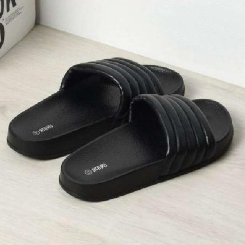 Jual Ace Ataru Ukuran 38 Sandal Wanita Puffy Strap Hitam di