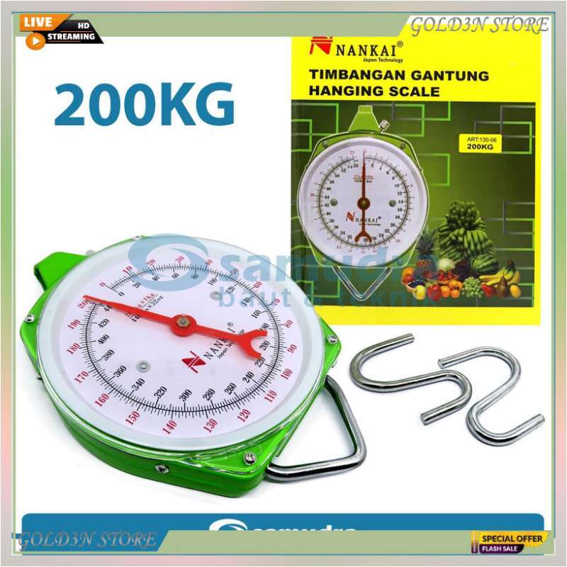 Promo Nankai 130-06 Timbangan Gantung Jarum 200 Kg Hanging ...