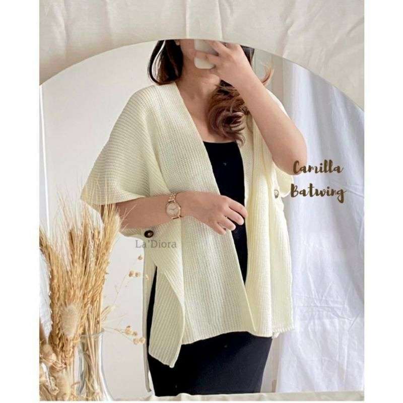 Jual Camilla Batwing Cardigan Outer Rajut nita ootd fashion 7get