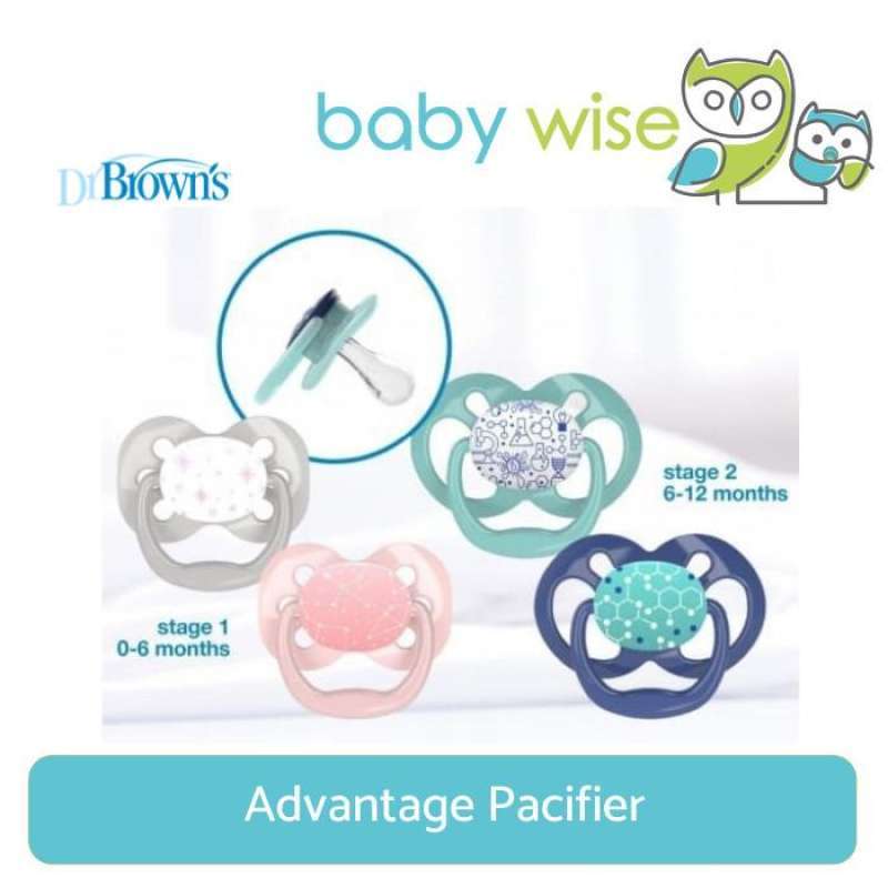 Jual Dr. Brown s Advantage Pacifier Stage 1 0 6M 2PK di Seller