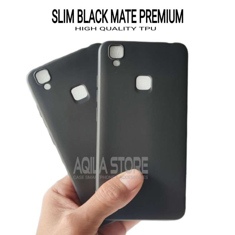 Sofcase Vivo V3 V3 2016 Ukuran Layar inches Case Macaron Black Mate  Premium Softcase