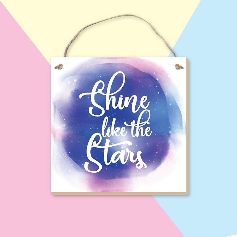 Jual Vhd Quote Shine Like The Stars Home Wall Decor Gantungan Hiasan Dinding Kata Motivasi Online Januari 2021 Blibli