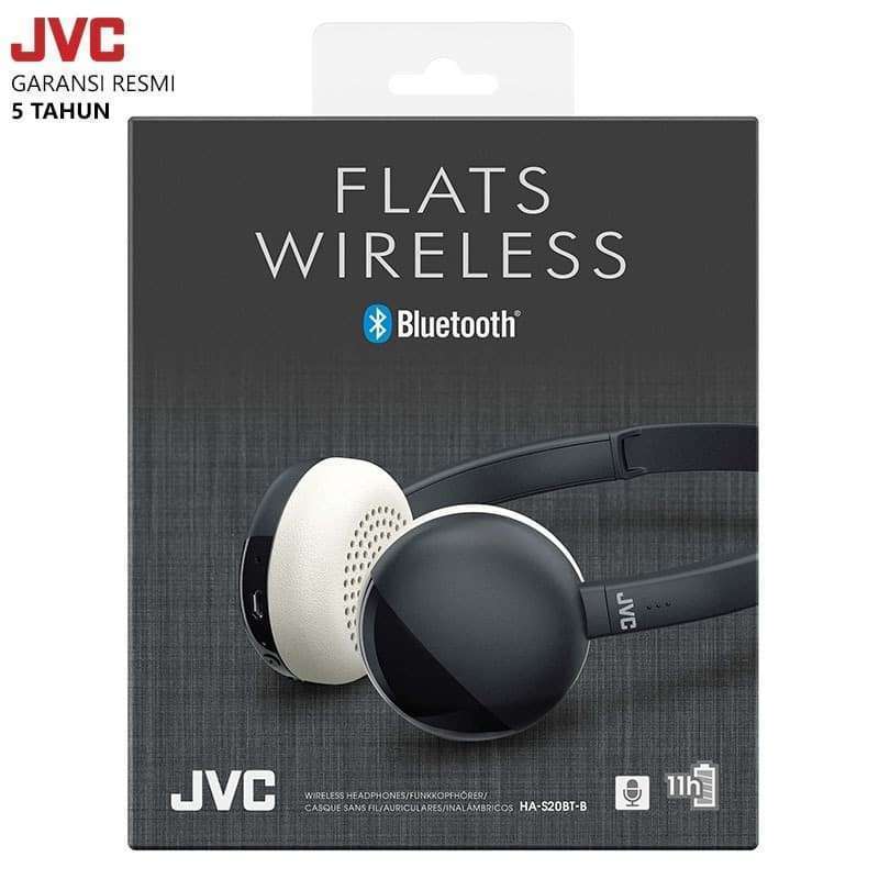 Jual JVC HA S20BT Headphone Bluetooth Flats Wireless Headset di