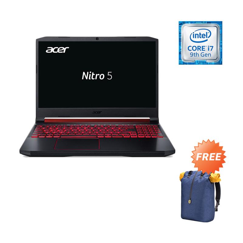 Jual Acer Nitro5 An515 54 76ru Gaming Laptop Black Fhd 15 6 Inch 120hz I7 9750h Gtx1650 4g 8g 512g W10 Nhq59sn00a Free 90fun Bag Online Oktober 2020 Blibli Com