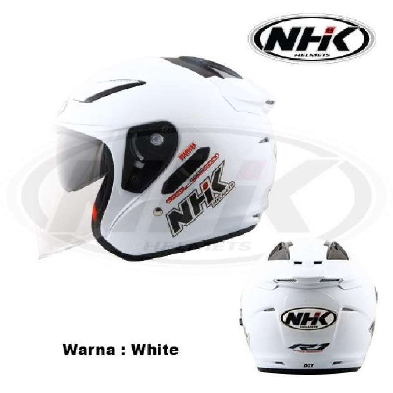 Jual Helm NHK Half Face R1 Sport White di Seller DISTRIBUTOR JAS