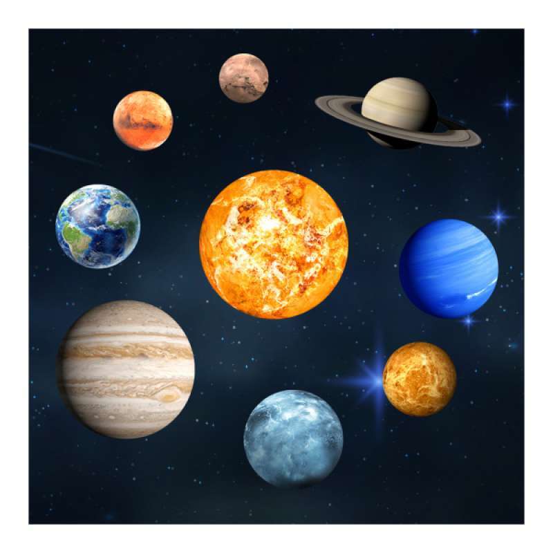 Jual Oem Glow In The Dark Solar System Nine Planet Wall Sticker Kids Bedroom Decor Online Maret 2021 Blibli