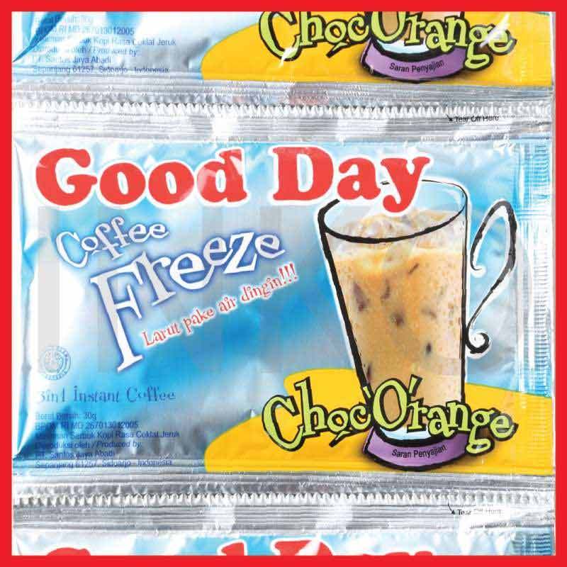 Jual Good Day Coffee Freeze Choc Orange 3in1 30 Gr 10 Sachets Online Oktober 2020 Blibli Com