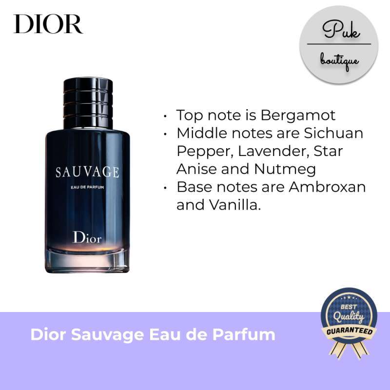 Dior sauvage note online
