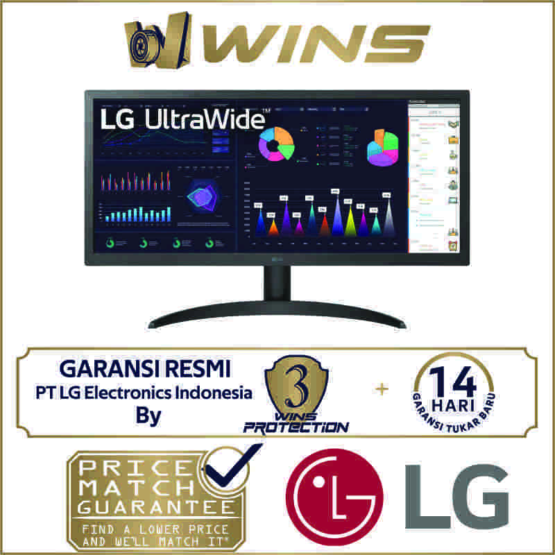 LG UltraWide 26WQ500-B 25.7 LED IPS UWFHD 75Hz FreeSync