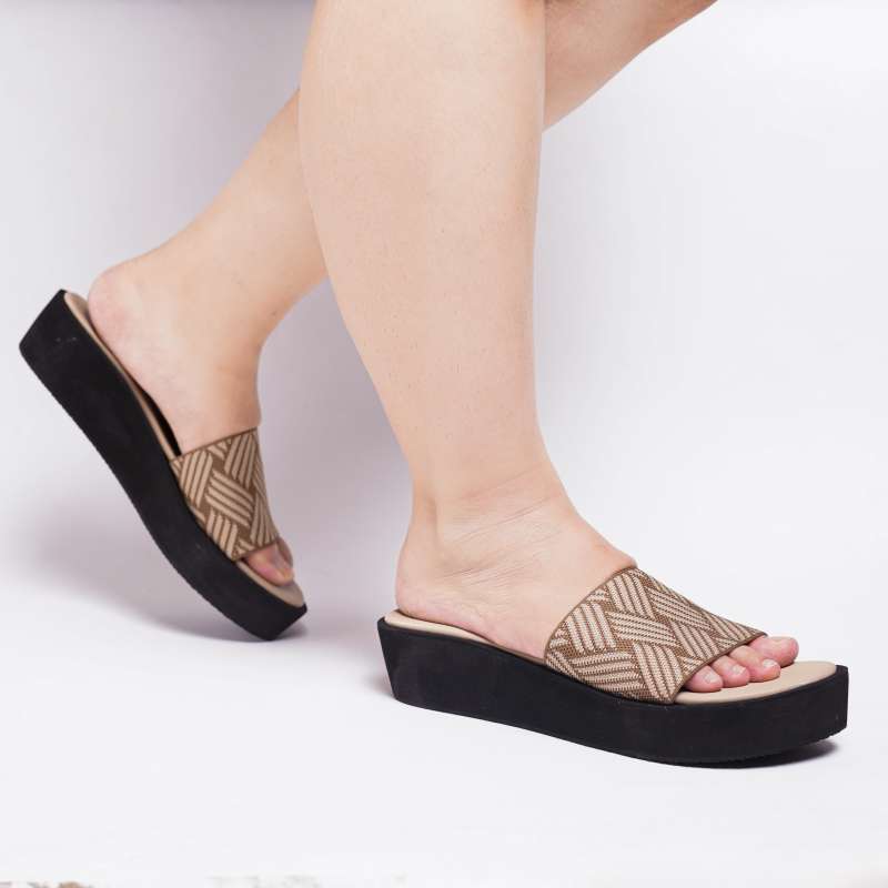 Jual Sandal Wanita Big Size Uk 41 42 43 44 45 Hak Wedges 5cm