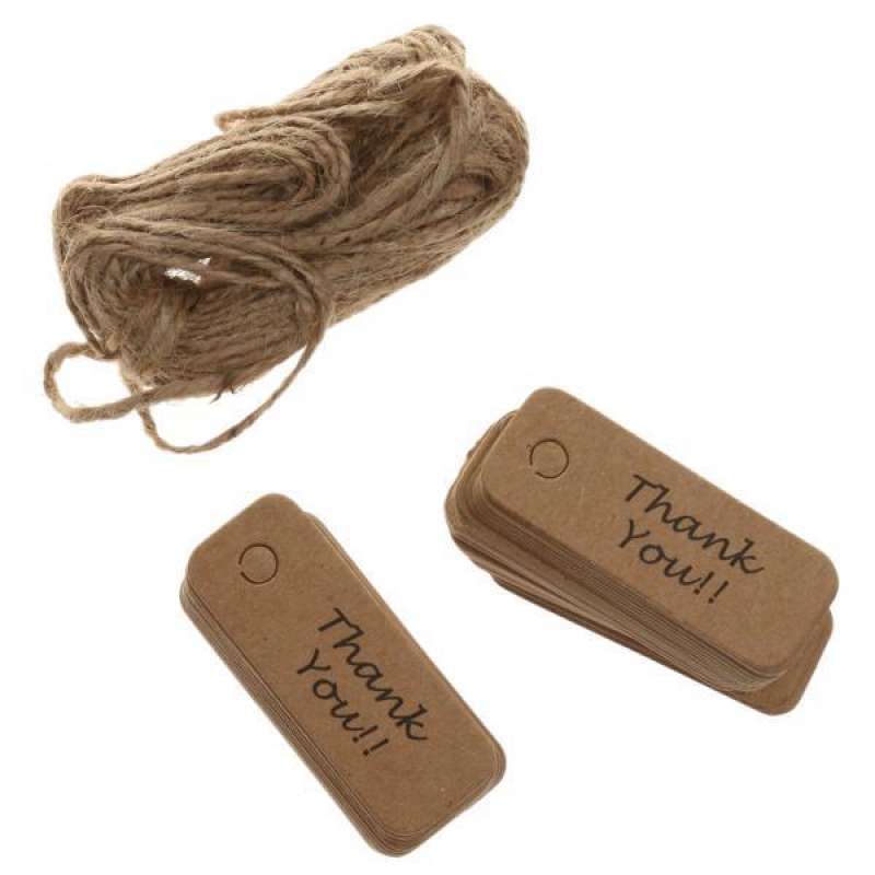 Jual OEM Kraft Paper Thank You Note Gift Paper Tags Cards ...