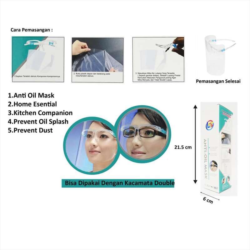 Jual Oem Face Shield Kacamata Murah September 2020 Blibli Com