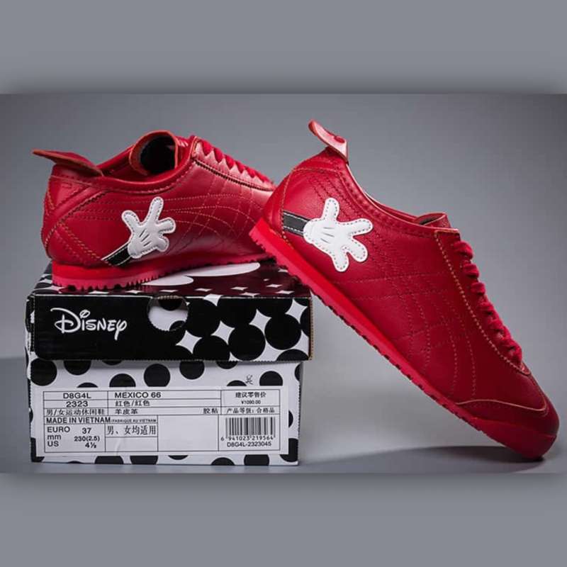 Jual Onitsuka Tiger Mexico 66 Disney Sneaker Red White Original