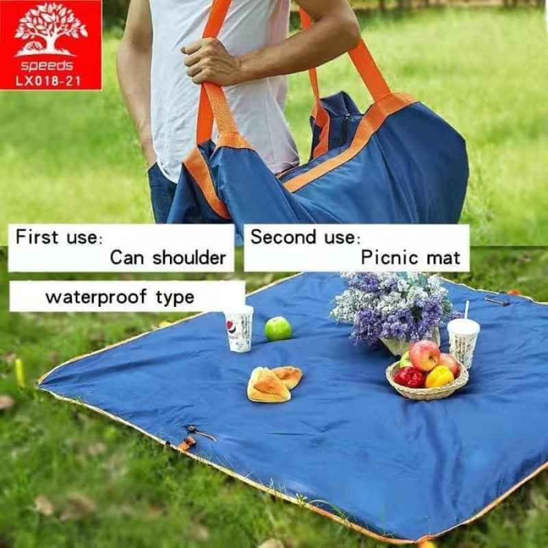 speeds alas piknik serbaguna alas duduk karpet piknik 200x200cm 018 21 calary official biru