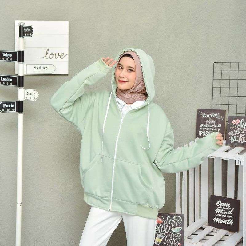 Jaket sweater hoodie zipper store