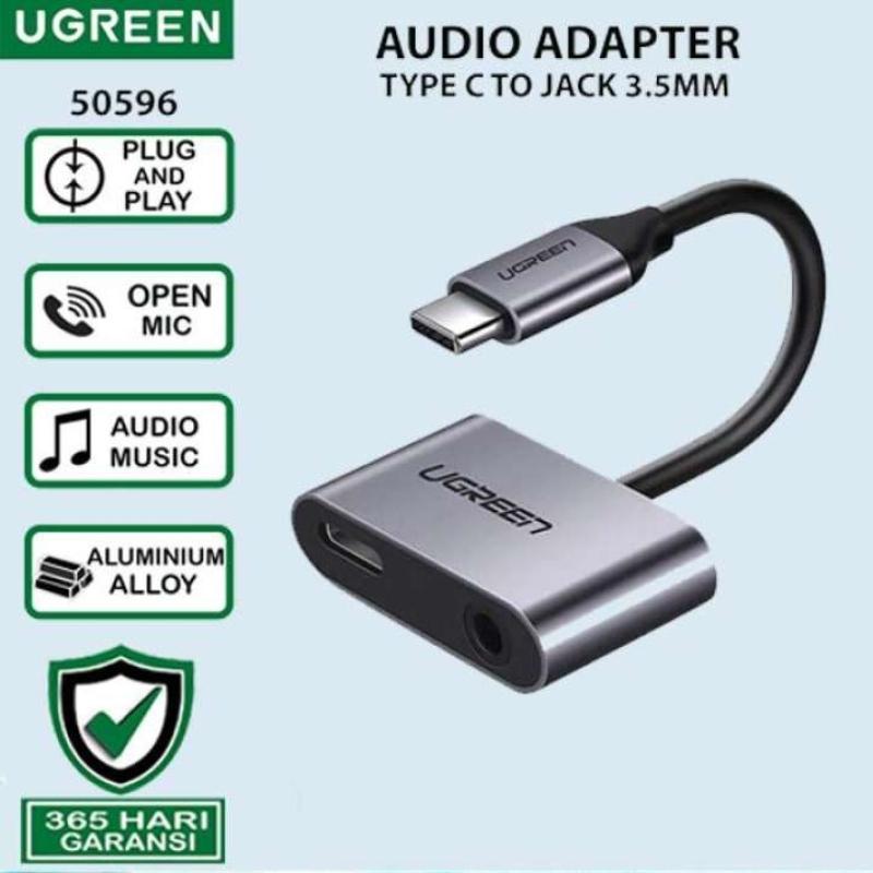UGREEN Converter Usb-C To Usb-C Charger Jack Audio Earphone