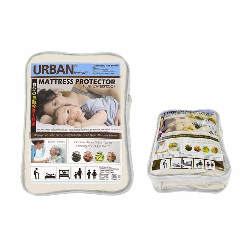 Jual Bed Protector Urban Waterproof Uk 160 X 200 Anti Tungau Cairan Ompol Online Oktober 2020 Blibli Com