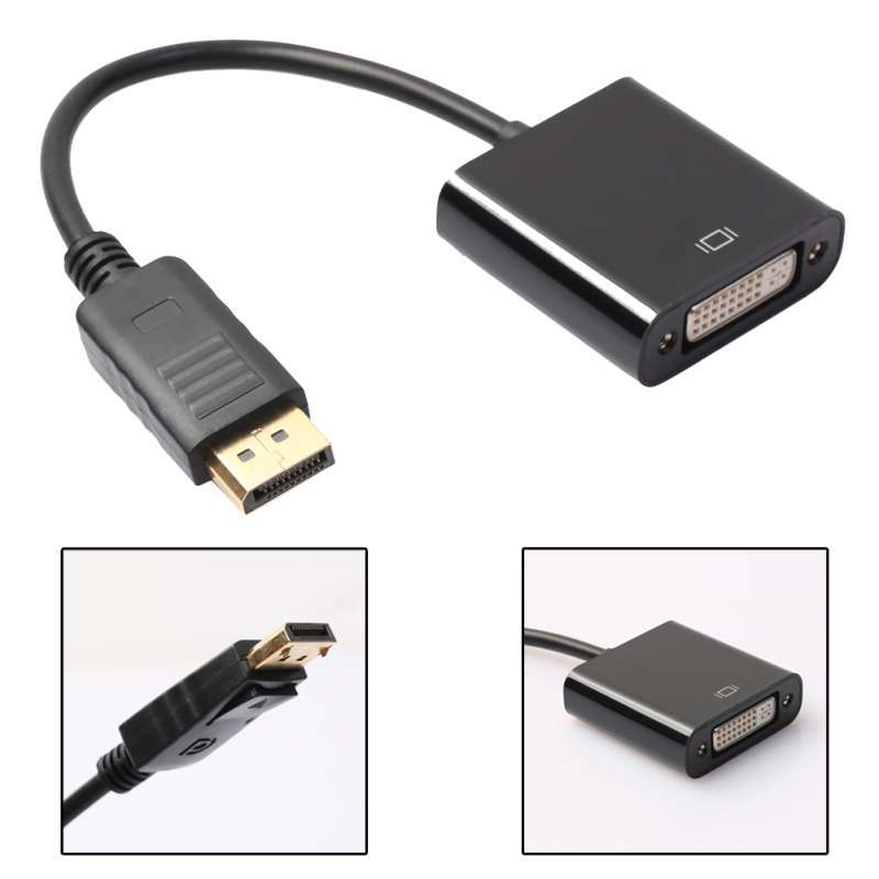 Jual Home Tech Adapter Display Port Male Ke Dvi Female Dp2dvi2 Black Online September 2020 Blibli Com