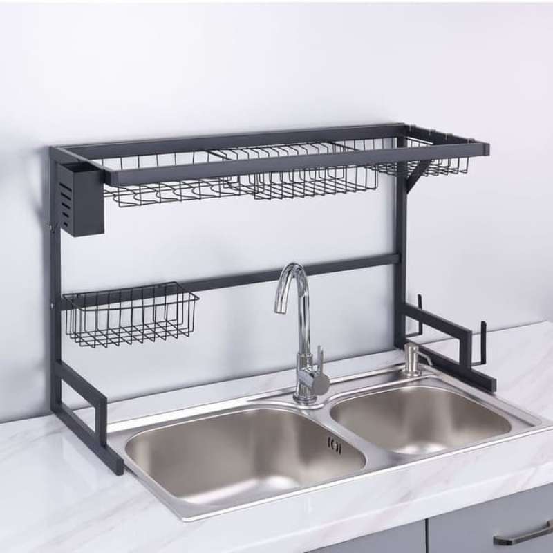 Jual Drain Rack 85cm Rak Piring Wastafel 2 Susun Terbaru Juni 2021 Blibli