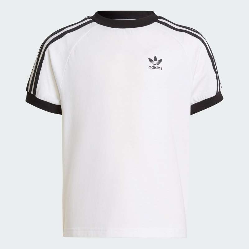 adidas Kids Adicolor 3 Stripes T Shirt White HK2912