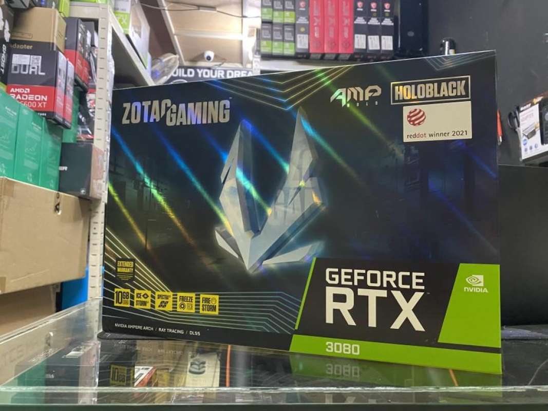 Jual VGA Zotac Rtx 3080 Amp Holoblack 10gb Gddr6x 320-bit