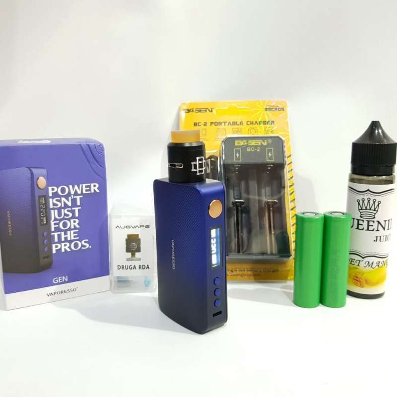 Jual Paket Siap Ngebul Mod Vaporesso Gen 220w Authentic Kit Rda Baterai Charger Liquid Dll Online Desember 2020 Blibli