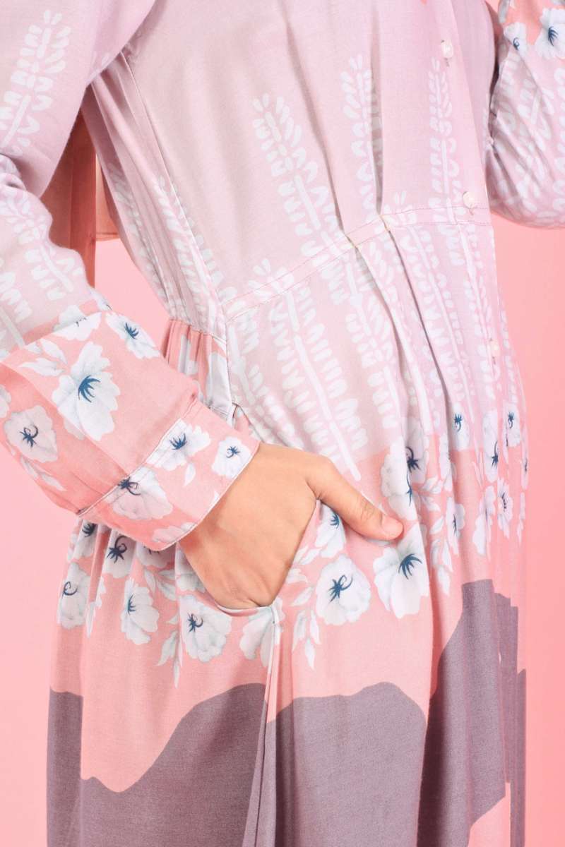 Jual Benhill Gamis Rayon Motif Floral Art 0599 16430 Online Januari 2021 Blibli