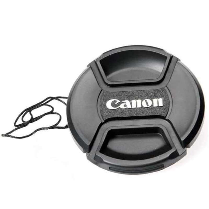 front cover rear lens cap protection tutup lensa canon with logo