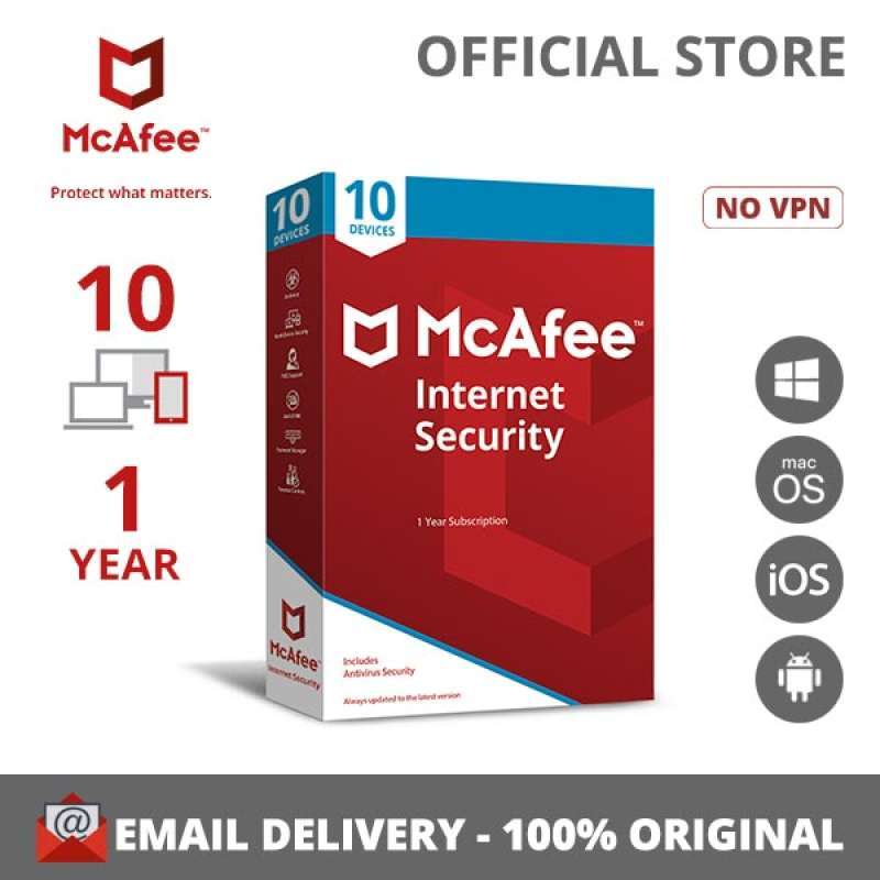 Promo McAfee Internet Security Antivirus ORIGINAL [10 Devices ...