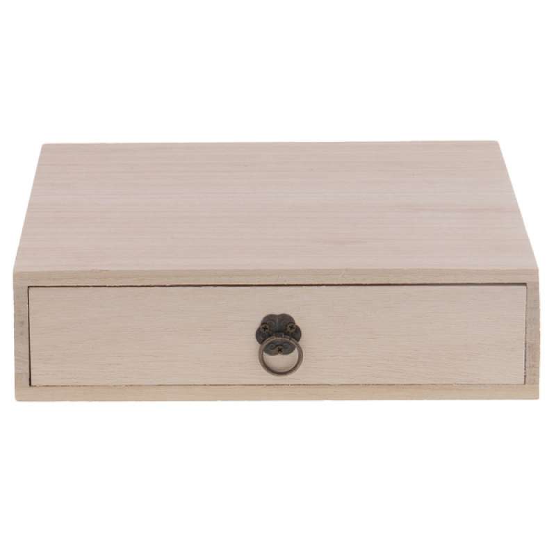 Jual Wooden Storage Drawer Wood Tea Storage Box Organizer For Jewelry Stationery Online November 2020 Blibli