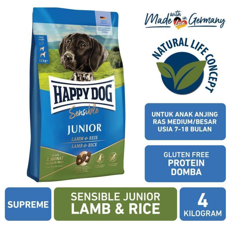 Happy dog junior deals lamb & rice